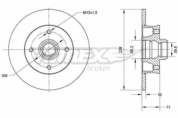 Brzdový kotouč TOMEX Brakes